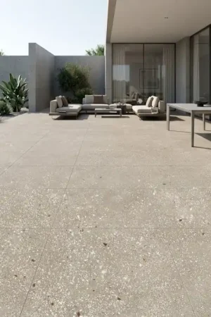 Carrelage effet béton AMA TORTORA 90x90 cm antidérapant R11 Solde